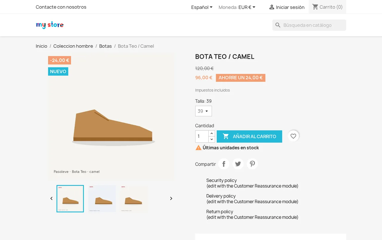 Demo de PrestaShop