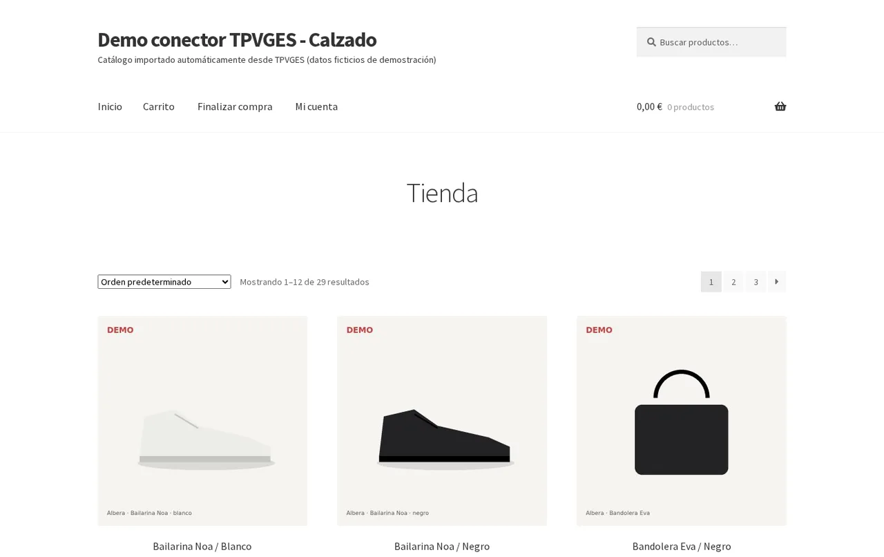 Demo de WooCommerce